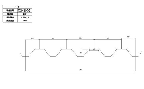 YX50-185-740開口樓承板